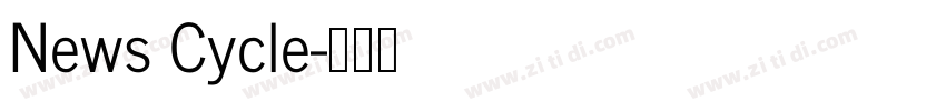 News Cycle字体转换